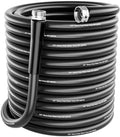5/8" Hot/Cold Rubber Garden Water Hose 100ft, -50℉-158℉, Black by Fatazoii