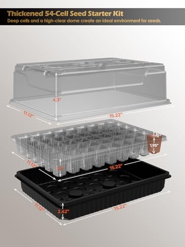 54-Cell Seed Starter Tray with Full Spectrum Grow Light (3) - Image 7