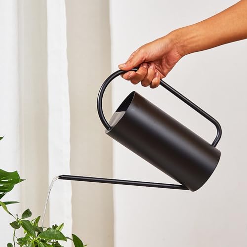 Indoor Watering Can, Modern Decorative Leak Proof Water Can for Plants with Long Spout,0.4 Gallon Rustproof Metal Indoor Watering Cans for House Plants for House Gardening Succulents - Image 6