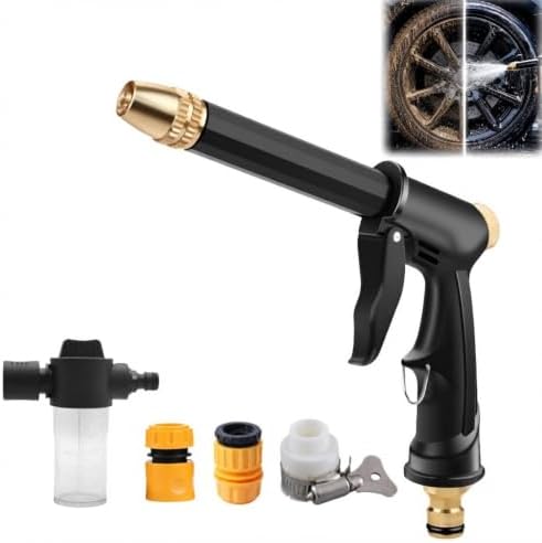 High Pressure Hose Nozzle, Power Washer Attachment (Black) by Unknown