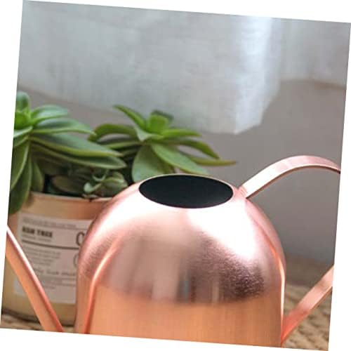 YARNOW 1000ml Copper-Colored Stainless Steel Watering Can for Indoor and Outdoor Gardening Long Spout Design Sturdy Metal Plant Watering Device - Image 6