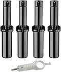 K Rain RPS Select 3/4" Gear Drive Rotor 5" Pop-Up | 25' - 46' Spray Distance, 4 Selectable Built-in Nozzles, 40° - 360° Arc Spray Pattern | Includes Adjustment Key (4 Pack) by K-Rain