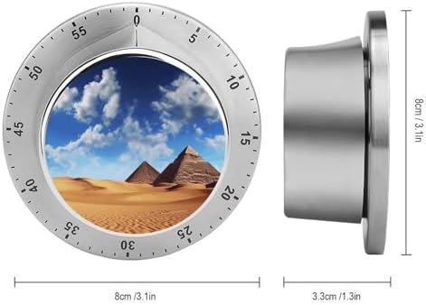 Mechanical Kitchen Timers for Cooking,Desert Sky Printed 60 Minute Magnetic Countdown Timer,Cute Cooking Timers with Alarm,Stainless Steel Time Timer Manual No Batteries Required - Image 2