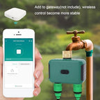 Yunseity Smart Dual Zone Water Timer, 2 Outlet Sprinkler Controller Garden Hose, IP55 Water Proof Digital Irrigation Controller, G3/4in Male - Image 4