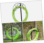 Portable Garden Hose Stand with Iron Holder, Black Outdoor - Image 3