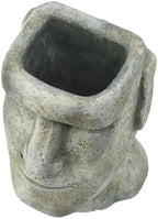 Easter Island Moai Cement Planter, 9 Inch, Gray - Image 5