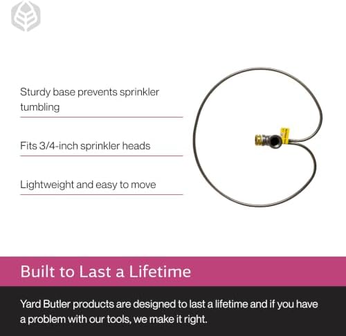 Yard Butler Ring Base Sprinkler Stand, Lawn Care Tool, 3/4" Head - Image 4