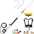 Pressure Washer Gun Set, 24 FT Power Washer Wand Extension, Aluminum Gutter Cleaning Tools, 7PCS Nozzle Tips, Hose and Wands, Washing Wand Sprayer by Unknown