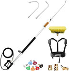 Pressure Washer Gun Set, 24 FT Power Washer Wand Extension, Aluminum Gutter Cleaning Tools, 7PCS Nozzle Tips, Hose and Wands, Washing Wand Sprayer by Unknown