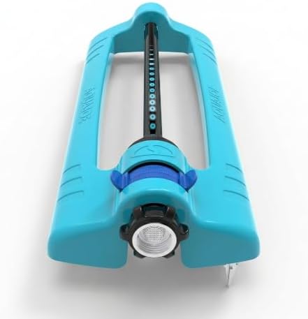 Aqua Joe Oscillating Sprinkler with Metal Ground Spike, Adjustable Spray Position Irrigator for 4000 Sq Ft Coverage Compatible with Garden Hoses - Image 5