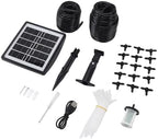 Automatic Solar Watering System, ABS PVC Drip Irrigation Kit with 2000mAh Battery and 6 Timing Modes, Solar Automatic Drip Irrigation for Greenhouse Balcony Garden Potted Plants - Image 4