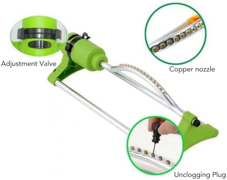 17 Hole 4 Modes Oscillating Lawn Sprinkler - Image 6