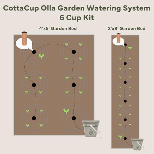 Thirsty Earth: CottaCup Automatic Olla Watering System for Your Garden (6 Cup Kit) - Image 2