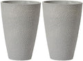 LA JOLIE MUSE Tall Outdoor Round Planter Set of 2, 20 Inch Large Flower Pot by LaJol%C3%ADeMuse