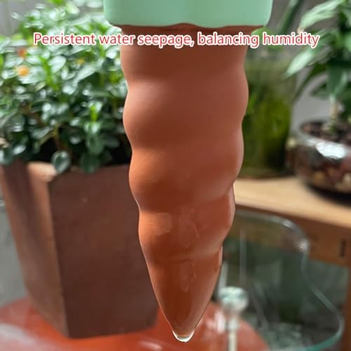 4Pcs Self Watering Planter Insert Plant Watering Elephant Terracotta Watering Spikes Self Watering Globes Plant Watering - Image 4