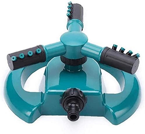 360 Degree Lawn Sprinkler Automatic Garden Water Sprinkler Plastic Blue Large Area Coverage Rotation Irrigation System Garden Watering Tool - Image 2