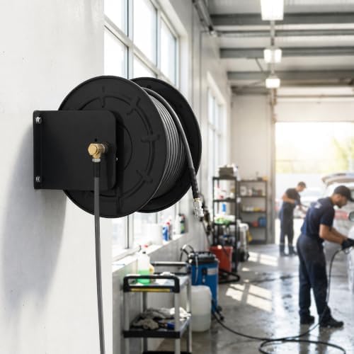 lesolar Pressure Washer Hose Reel,100FTx3/8'' / 200FTx1/4'' - Image 7
