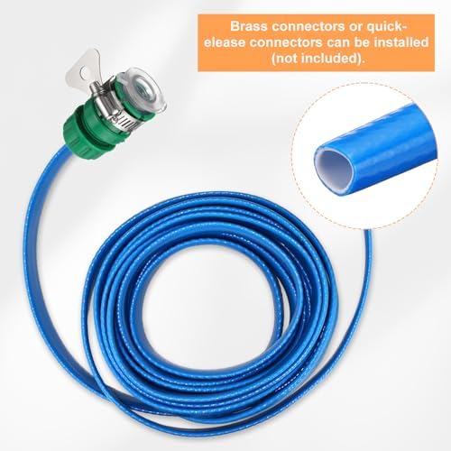 HARFINGTON Garden Hose 65ft Durable TPE Anti-Kink Water Hose Non-Expanding Flexible Yard Hose with Universal Water Connector Fittings for Outdoor Watering Cleaning House Car Wash, Blue - Image 4