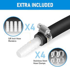Self-Sinking Aeration Hose 300 ft ⅜ in. Comes with 4 patchers and 4 stainless steel hose clamps for weighted air pump tubing, easy to install for pond water lake aeration (300 Feet) - Image 3