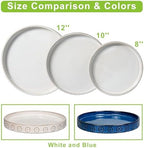 Eightpot Plant Saucer for Indoors - Ceramic Plant Saucer for Outdoors 11.4 Inch Plant Water Catcher Tray Plant Pot Saucer Plant Drip Tray Drainage Large Plant Plates to Catch Water, Cream White - Image 7