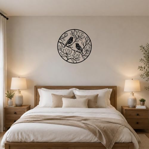 Birds On Branches Metal Wall Art as Adds Serene Natural Beauty with Shape - Image 4