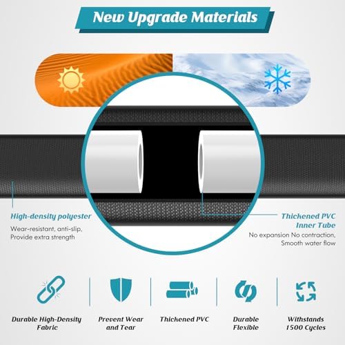 Itsonestep Garden Hose 100ft Non-Expanding Lightweight Water Hose Black - Image 3