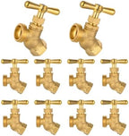 10Pack Seelink 1/2" FIP x 3/4" MHT No-Kink Heavy-Duty Hose Bibb Valve by Seelink