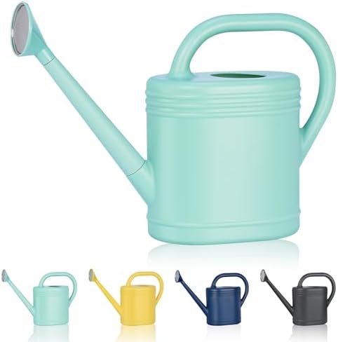 2 Gallon Watering Can for Indoor Plants, Garden Watering Cans for Outdoor Plant House Flower, Modern Plant Watering Can Large Long Spout with Sprinkler Head by gegemaoyi