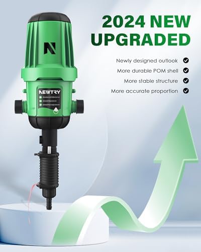 NEWTRY Fertilizer Injector for Drip Irrigation, 0.4%-4% Dosing Pump - Image 2