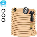 100 ft Expandable Garden Hose - 2026 Latest Leak-Free Water Hose with 10-Pattern Nozzle, 3/4” Solid Brass Fittings, Lightweight No-Kink Flexible, 5 Layer Latex Core 3750D Retractable Expanding Hose by Unknown