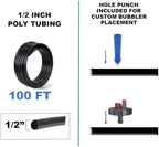 BlueBarrel™ Gravity-Fed Drip Irrigation Kit with Bubbler Emitters: No-Pressure/Low-Pressure Irrigation for Rain Barrels, Rain Tanks, & Cisterns. Made in USA - Image 4