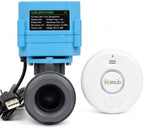 U.S. Solid Smart WiFi Water Leak Alarm Bundle with 1 Inch PVC Motorized Ball Valve, Smart Life App Automation, Remote Water Shutoff by USSolid