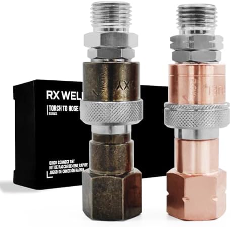 RX WELD Oxy-Fuel Quick Connect Torch To Hose Fittings by RXWELD