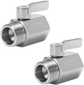 M MINGLE Garden Hose Shut Off Valve, Stainless Steel, 3/4 Inch, 2-Pack by MMINGLE