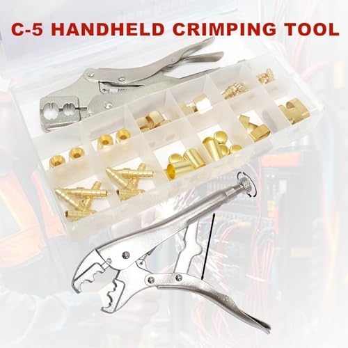 1/4"I.D. Torch Hose Repair Kit, Oxygen Acetylene Hose Repair Kit, Air Hose Crimper Tool - Image 6