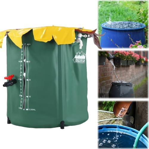 52 Gallon Rain Barrel with Three Spigots PVC Rain Collection System - Image 2