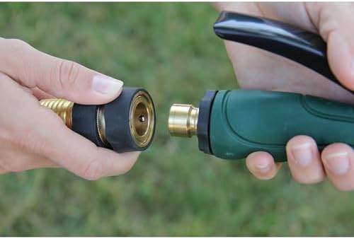 Camco 5/8" Brass and Steel Quick Hose Disconnect - Connect and Disconnect Between Multiple Hose Attachments | Automatic Shut-Off When Disconnected | 1 Female & 3 Male Fittings - 4 Count - (20136) - Image 2