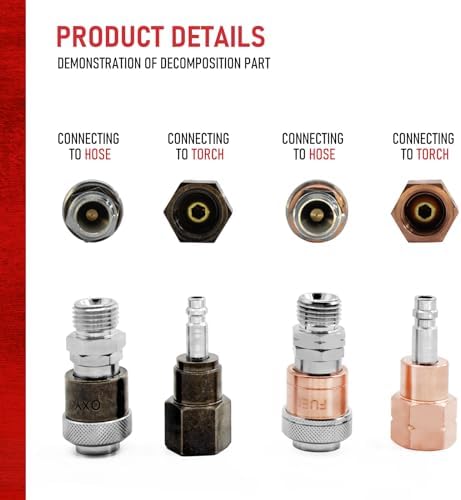 RX WELD Oxy-Fuel Quick Connect Torch To Hose Fittings - Image 3