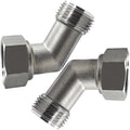 beduan Garden Hose Elbow 45 Dedgree Water Hose 3/4 GHT Male to Female 2PCS by Beduan
