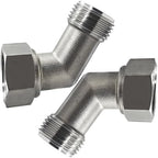 beduan Garden Hose Elbow 45 Dedgree Water Hose 3/4 GHT Male to Female 2PCS by Beduan