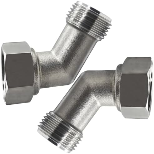 beduan Garden Hose Elbow 45 Dedgree Water Hose 3/4 GHT Male to Female 2PCS by Beduan