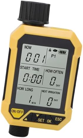 Water Timer for Garden Lawn, G3/4 Inlet | Rain Sensor, Multiple Programs, ABS Brass Design, Sprinkler Controller for Drip System - Image 4