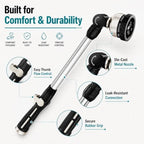 Heavy Duty 16 Inch Metal Watering Wand Garden Hose 9 Spray Patterns - Image 5