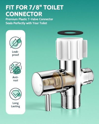 LUFEIDRA Handheld Bidet Sprayer, Adjustable Water Pressure, RV Toilet Use - Image 4