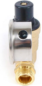 U.S. Solid 3/4" GHT RV Water Pressure Regulator, Adjustable Lead-Free Brass Water Regulator Valve with Gauge & Filter for RV, Camper & Garden Hose (Pack of 2) - Image 4