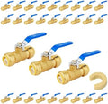 30PCS Foskan 3/4" Push Fit Ball Valves,1/4" Turn Shut-off Valves by Unknown