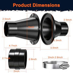 2-1/2" Magnetic Dust Collection Fittings, 7 Pack Dust Collector Kit for 2.5 Inch Shop Vac Hose One-to-Multi Quick Connect and Switch Dust Collection Hose System for Workshop Woodworking Shop Vacuum - Image 2