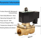 AC110V Brass Solenoid Float Valve Automatic Liquid Level Switch - Image 4
