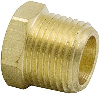 MeiChi 64pcs Brass Pipe Fitting Assortment Kits Hex Head Plug + Reducing NPT Adapter + Reducer Bushing + Hex Nipple + Hex Coupling for 1200 PSI - Image 5