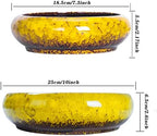 Succulent Pots, 7.3/10 Inch Bonsai Pots with Trays, Large Succulent Planter - Image 5